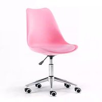 Chaise de bureau confortable au design moderne, chaise pivotante, salon, chambre à coucher, bureau, côté bureau, chaises de bureau roses pour la vente en gros