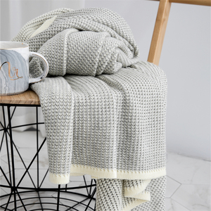 KN couverture tricotée <span class=keywords><strong>en</strong></span> <span class=keywords><strong>coton</strong></span> pour canapé et salon, <span class=keywords><strong>Plaid</strong></span> doux et chaud de haute qualité - Product Image 6