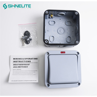 Interruptor Impermeable de 1/2 Vía y 1/2 Grupo con Diseño Nuevo 2026 IP66