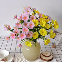 Bouquet de fleurs sauvages artificielles en soie, fausse fleur suspendue pour panier, décoration de table intérieure, extérieure, mariage, vente en gros