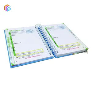 Cuaderno personalizado con espiral, planificador mensual semanal con pestaña, impresión