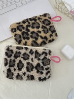 Tas Lipstik Kulit Bentuk Hati Gaya Ins, Tas Makeup Kecil untuk Pelajar, Dompet Kunci/Koin, Tas ID, Musim Semi