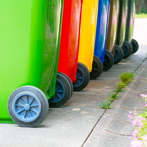 Đa Màu In Thùng Rác 240 L Thùng Rác Nhựa Màu Xanh Lá Cây - Product Image 4