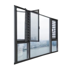 Cửa Sổ Khung nhôm toàn cảnh-Đường ngắm không Khung & tùy chọn kính tùy chỉnh | Mở 90 ° để xem - Product Image 3