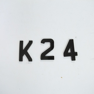 Placa de Matrícula Acrílica 4D con Número, Letras de Plástico Acrílico 3D Negras, Letras de Gel para Placa de Matrícula de 3 mm y 5 mm, Reino Unido - Product Image 4