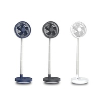Ventilador Plegable Inalámbrico de 10 Pulgadas con Altura y Ángulo Ajustables, Batería de 7200 mAh con Control Remoto y Función de Temporizador