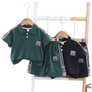 Conjuntos de Ropa y Accesorios para Niños al por Mayor, Camisetas y Pantalones Cortos Deportivos con Estampado de Primavera/Verano 2024 HO para Niños - Product Image 1