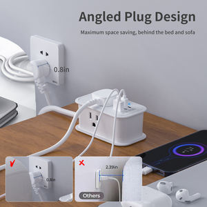 شريط طاقة ذكي جديد لعام 2026 بيع مباشر من المصنع <span class=keywords><strong>3</strong></span> مخارج + منفذين USB-C + منفذ شحن سريع من النوع C مقبس تمديد بتيار مقدر 15 أمبير - Product Image 6