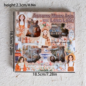 100pieces PET Waterproof Self-adhesive Die-cut <strong>Sticker</strong> Box <strong>for</strong> Crafts Scrapbooking Supplies Junk <strong>Journals</strong> - Product Image 2