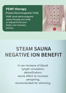 Cápsula de Sauna Profesional con Vapor, Calentamiento por Infrarrojos Lejanos, Terapia PEMF, Luz de Fotones, Esterilización con Ozono, Equipo de Spa - Product Image 5