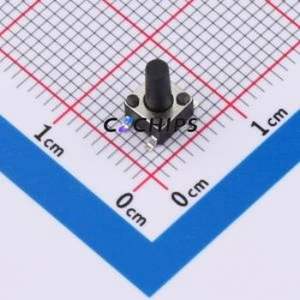 TS110926080 Tactile Switch SMD,4.5x4.5mm Switch Single Pole Single Throw Round Button 2.6N 8mm - Product Image 1