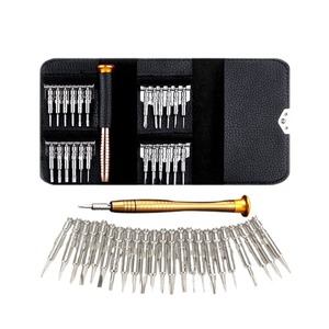 Multifunctional Leather Hand Screwdriver Bit Set 25 In 1 Chrome Vanadium Steel Magnetic For Mobile Phone And Laptop Repair - Product Image 4