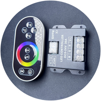 Rgb gradateur pour lumières led led contrôleur rgb rf 8key 2.4G écran tactile sans fil 12v 24v 5050 3528 tuya rgb contrôleur
