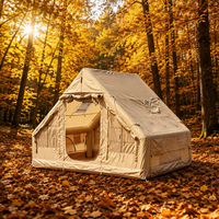 Tente gonflable de camping en plein air à structure stable en colonne d'air pour l'exploration en milieu sauvage