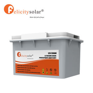 Paquete de Baterías LiFePO4 Felicitysolar de 12V 2.56kWh 200Ah <span class=keywords><strong>Serie</strong></span> FLA12200 - Más de 6000 Ciclos 95% DOD con BMS Inteligente para Inversores Solares - Product Image 3
