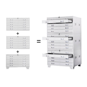 مخطط خزانة ورقي معدني بحجم 5 أدراج ، خزانة لحفظ الملفات ، رسم ملف ورقي فولاذية مخصص - Product Image 3