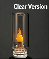 Lampe à flamme simulée, type USB, à brancher sur table, LED, lumière de nuit chaleureuse, effet bougie