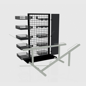 Tùy chỉnh sàn đứng Dây Treo Giỏ móc ngoài trời thiết bị thể thao hiển thị đứng giá kệ cho cửa hàng bán lẻ cửa hàng - Product Image 6