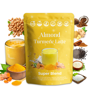 Özel etiket Superfood Latte altın süt anında Latte zerdeçal zencefil latte badem sütü tozu - Product Image 1