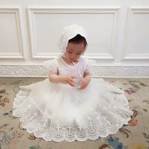 最新设计儿童裙子套装正式儿童礼服女孩派对洗礼礼服套装花童礼服婚礼儿童