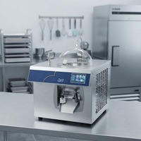 Machine à Gelato Commerciale 6L de Comptoir avec Écran Tactile, Sorbetière Professionnelle en Acier Inoxydable pour Café et Pâtisserie