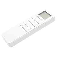 Caja de ABS blanca alimentada por batería AAA Tipo de pantalla Control remoto con soporte