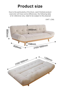 Nhà máy tùy chỉnh giá bán buôn giá rẻ futon gấp bấm vào <span class=keywords><strong>Clack</strong></span> vải nhung kẻ <span class=keywords><strong>sofa</strong></span> đến giường ngủ có thể gập lại bằng gỗ <span class=keywords><strong>Sofa</strong></span> giường - Product Image 6