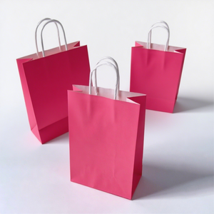 KM 16*8*22cm bolsas de panadería de papel Kraft biodegradables Embalaje seguro de alimentos para regalo al por menor ropa de almacenamiento de alimentos - Product Image 3