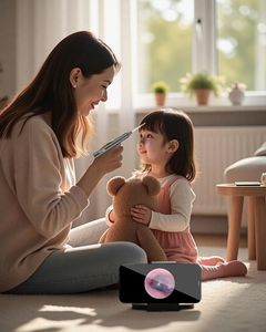 Design Ergonomico e Sicuro, Otoscopio Smart WiFi e Microscopio Digitale, Pulitore Auricolare Wireless Visuale 4.3mm 1080p - Product Image 1