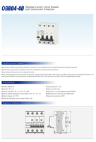 Disyuntor de fuga de corriente residual 10ma 30ma 100ma 300ma AC 400V 40A 63A tipo A AC panel de 4 polos 4 P RCBO