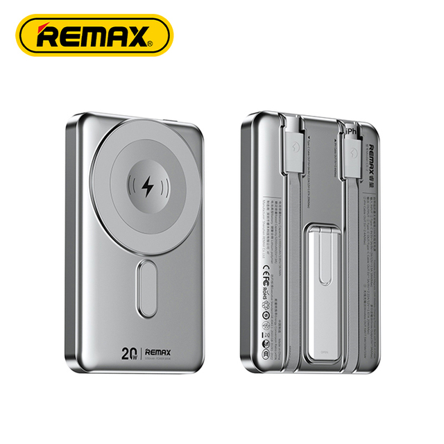 Cx-2 10000mah Power Bank 15w Magnetic Wireless Foldable Stand Dual Built-in Cables Fast Charge Power Banks