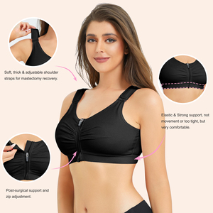 Logo personnalisé femmes fermeture avant correcteur de Posture gilet Compression chirurgie <span class=keywords><strong>post</strong></span>-opératoire haut <span class=keywords><strong>augmentation</strong></span> <span class=keywords><strong>mammaire</strong></span> Shapewear <span class=keywords><strong>soutien</strong></span>-<span class=keywords><strong>gorge</strong></span> - Product Image 3