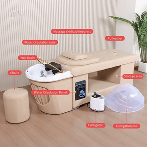 Manufacturer Modern Japanese Head Spa Style Beauty Salon Luxury Massage Head Spa Shampoo Bed for Facial for Barber Shops - Product Image 6