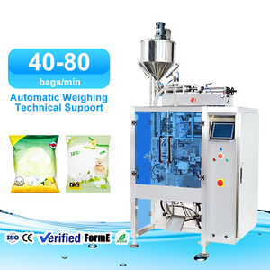 Machine d'emballage verticale VFFS haute productivité pour liquides, eau et détergents, avec film en rouleau - Product Image 1