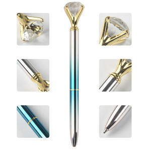Bolígrafo de Cristal con Bola de Metal Multicolor y Diamantes Grandes en Promoción - Product Image 5