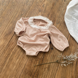 Grazioso Body Primaverile per Bambine con Colletto a Volant e Maniche Lunghe per 6-24 <span class=keywords><strong>Mesi</strong></span> - Product Image 3