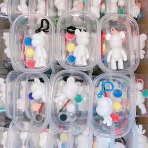 Creative DIY Handmade Bear Toy Children's Graffiti <b>Glue</b> Doll Keychain Internet Celebrity Violent Bear Hot Item in Other Crafts - Product Image 4