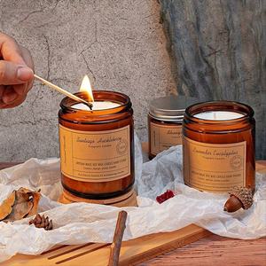 FRHY Vente en gros <span class=keywords><strong>de</strong></span> bougies <span class=keywords><strong>de</strong></span> luxe à l'aromathérapie en cire <span class=keywords><strong>de</strong></span> soja, bougies parfumées faites à la main sans fumée, ensemble <span class=keywords><strong>de</strong></span> bougies pour Thanksgiving, cadeau <span class=keywords><strong>de</strong></span> Diwali - Product Image 4