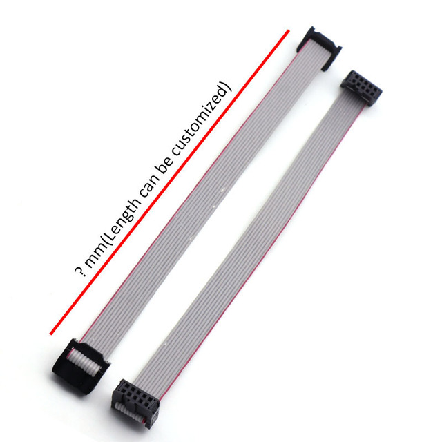 Support Customization 2.54mm Grey Flat Wiring Harness Cable Assembly Ribbon Flexible Wire Harness Cable Flat Cable Connector