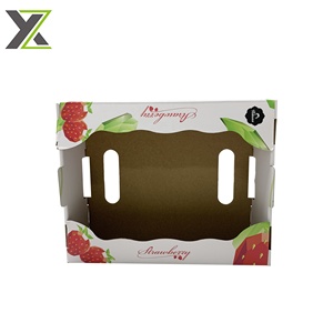 Fruit Carton Custom Printed Strawberry Fruit Corrugated Board Carton Packaging Box