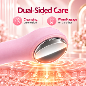Brosse nettoyante faciale en silicone rechargeable, masseur facial électrique, nettoyage en profondeur, étanche, nettoyeur facial sonique - Product Image 2