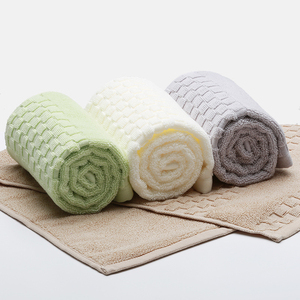 Nhà Máy Trực Tiếp 100% Bông Khăn Satin Khăn Màu Rắn Cho Nhà Sử Dụng Dệt Khách Sạn Bền Khăn - Product Image 2