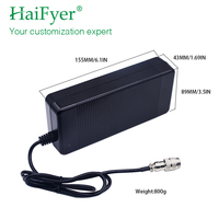 Kit d'adaptateur d'alimentation universel au lithium 220W 12V-72V avec cordon CA, garantie 3 ans (UE, US, UA, KR, AU) pour batteries LiFePO4/Li-ion avec protection OVP
