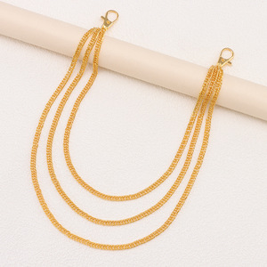 โซ่คาดเอวหลายชั้นสีทองสำหรับผู้หญิง สไตล์ฮิปฮอป พังก์ แฟชั่น โซ่คล้องกางเกง โลหะผสมสังกะสี เครื่องประดับสวมใส่สบายๆ - Product Image 3