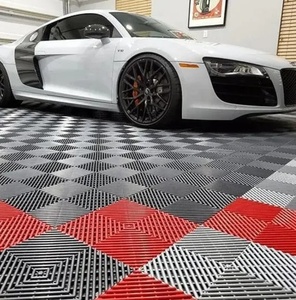 Module populaire de décoration de sol en plastique PP Carrelages de sol de <span class=keywords><strong>garage</strong></span> Carrelages amovibles à emboîtement <span class=keywords><strong>Garage</strong></span> pour magasin de lavage de voiture - Product Image 6