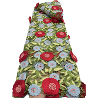 NI.AI Nouvelle Arrivée Tissu en Dentelle Luxueux Tissu Africain en Dentelle Vente en Gros Cordon Dentelle 3D Fleurs