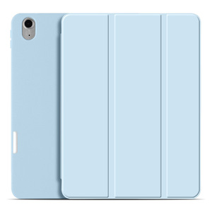 Étui pour <span class=keywords><strong>iPad</strong></span> avec support pour stylet, coque fine en TPU, Smart Cover pour <span class=keywords><strong>iPad</strong></span> <span class=keywords><strong>Pro</strong></span> 13 11 Air 10.9 Mini 7, support pliable à trois volets, protection et refroidissement - Product Image 5
