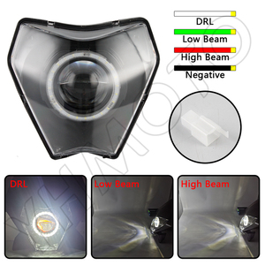 YHMOTO <b>Angel</b> Eyes Headlight Scheinwerfer for KTM 2024 EXC EXC-F XC-W 150 250 300 500 Motorcycle Parts Faro Head Lamp - Product Image 2