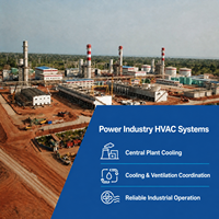 Solution EPC de système de compresseur d'air HVAC industriel pour les projets de centrales électriques