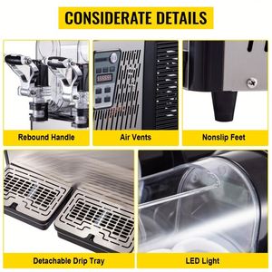 Boisson commerciale de style de machine de neige fondue du réservoir unique 290W de l'acier inoxydable 3L - Product Image 6